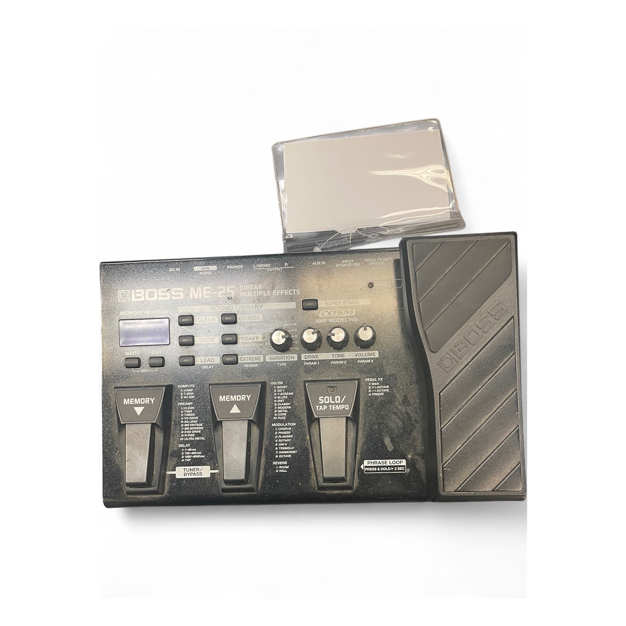 Used BOSS ME25 Guitar Multi Effect Processor | Guitar Center