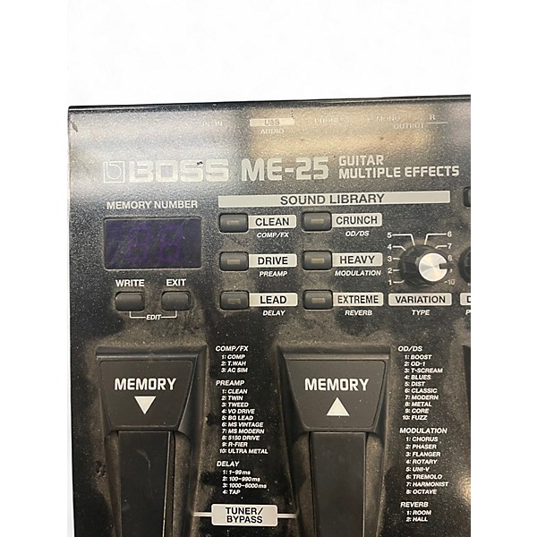 Used BOSS ME25 Guitar Multi Effect Processor