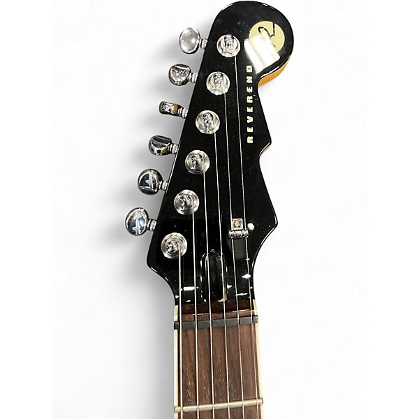 Used Reverend Reeves Gabrels Signature Satin Trans Blue Solid Body Electric Guitar