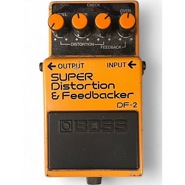 Used BOSS DF2 SUPER DISTORTION AND FEEDBACKER Effect Pedal
