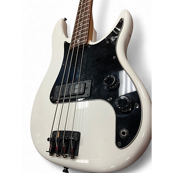 Vintage 1980s Peavey Patriot white Electric Bass Guitar
