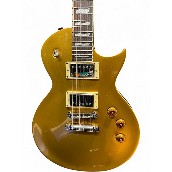 Used ESP LTD EC1000 Gold Top Solid Body Electric Guitar