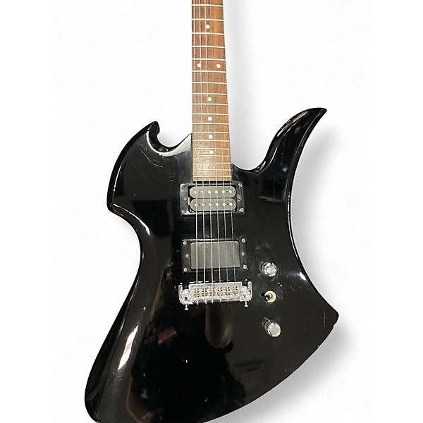 Used B.C. Rich Bronze Series Mockingbird Black Solid Body Electric Guitar