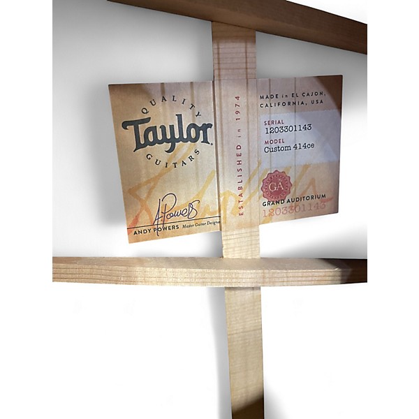 Used Taylor custom 414ce shaded edge burst Acoustic Electric Guitar