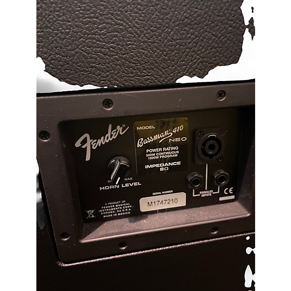 Used Fender Bassman Pro 410 4x10 Neo Bass Cabinet