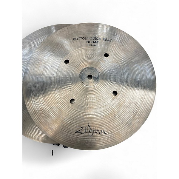 Used Zildjian 14in Quick Beat Hi Hat Pair Cymbal