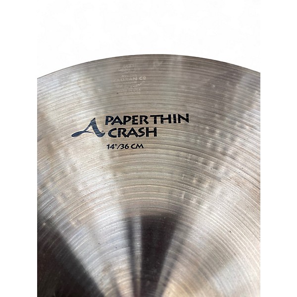 Used Zildjian 14in A Series Paper Thin Crash Cymbal