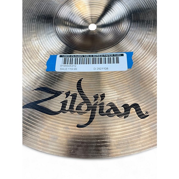 Used Zildjian 14in A Series Paper Thin Crash Cymbal