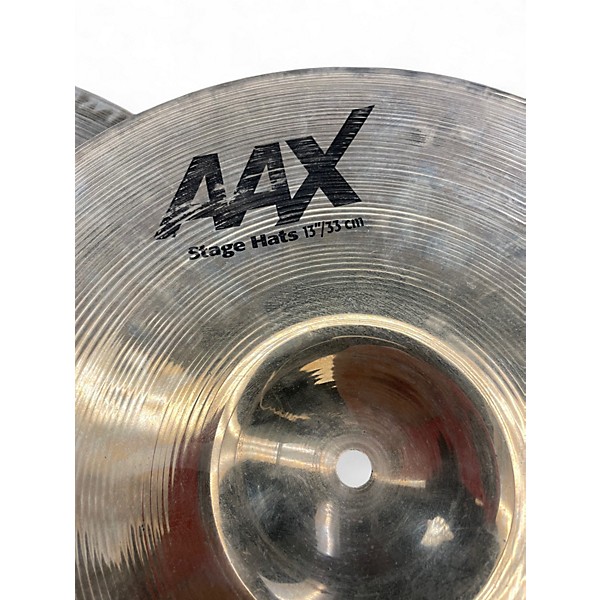 Used SABIAN 13in AAX Stage Hi Hat Pair Cymbal