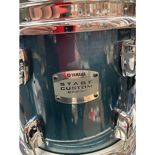 Used Yamaha 4 Piece Stage Custom Blue Burst Drum Kit
