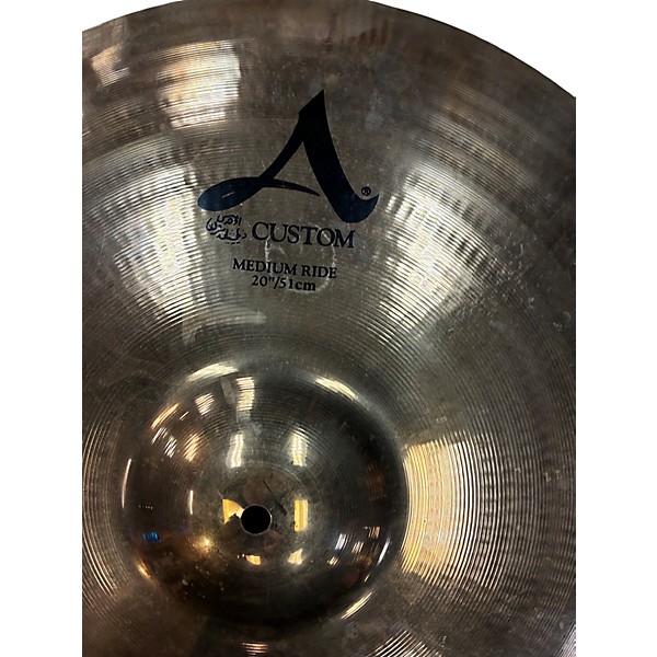 Used Zildjian 20in AVEDIS CUSTOM MEDIUM RIDE Cymbal