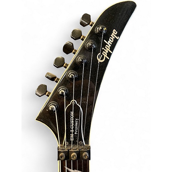 Used Epiphone EM-2 CUSTOM PROPHECY BLACK FLAME Solid Body Electric Guitar