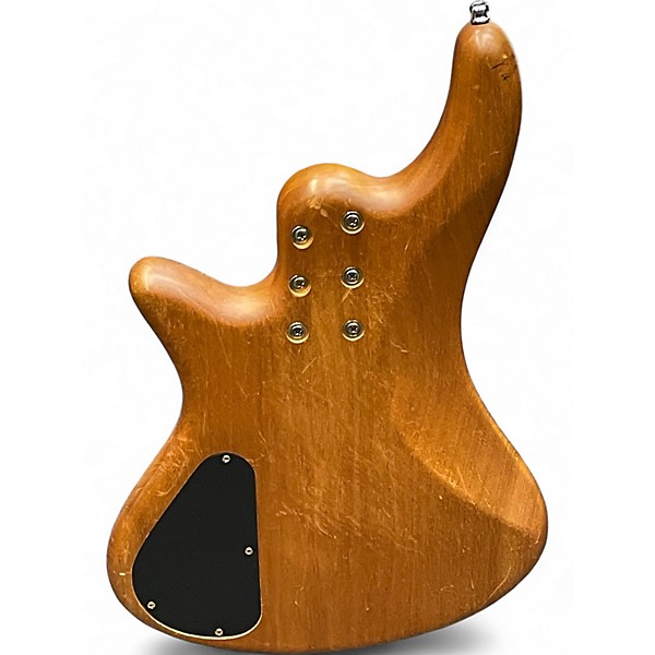 Used Schecter Guitar Research Stiletto Custom 4 String Natural Electric Bass Guitar