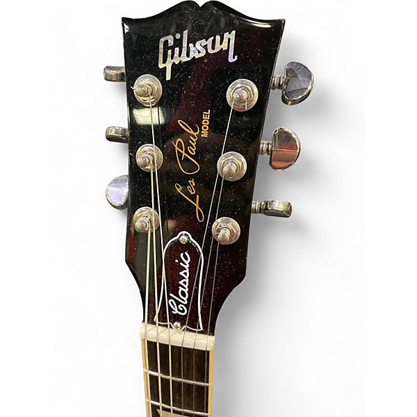 Used Gibson Les Paul Classic Ebony Solid Body Electric Guitar