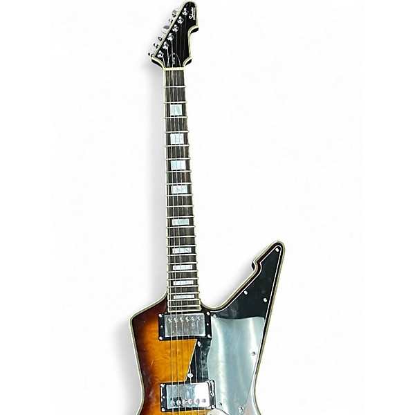 Used Schecter Guitar Research E1 CUSTOM Vintage Sunburst Solid Body Electric Guitar