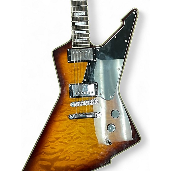 Used Schecter Guitar Research E1 CUSTOM Vintage Sunburst Solid Body Electric Guitar