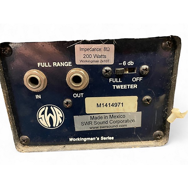 Used SWR WORKINGMAN'S 2X10 200W Bass Cabinet