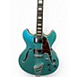 Used D'Angelico Premier Series DC Blue Hollow Body Electric Guitar