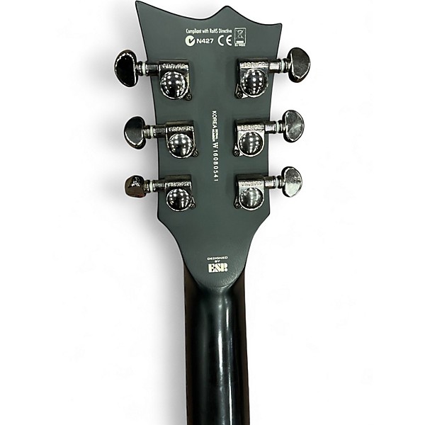 Used ESP LTD EC401QM Trans Black Solid Body Electric Guitar