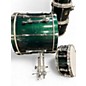 Used Yamaha 5 Piece Stage Custom Advantage Green Drum Kit