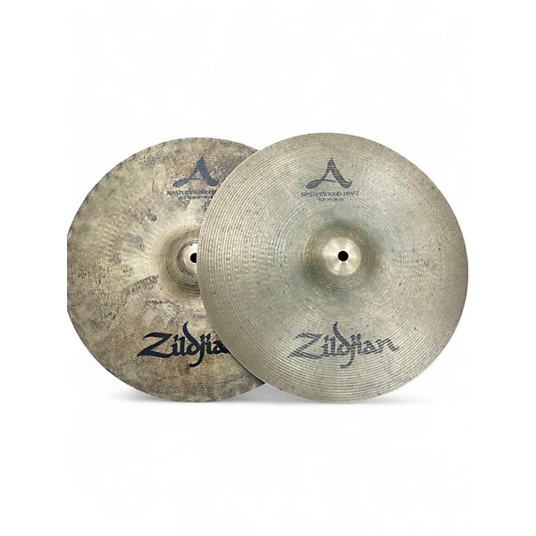 Used Zildjian 14in A Mastersound Hi Hat Pair Cymbal