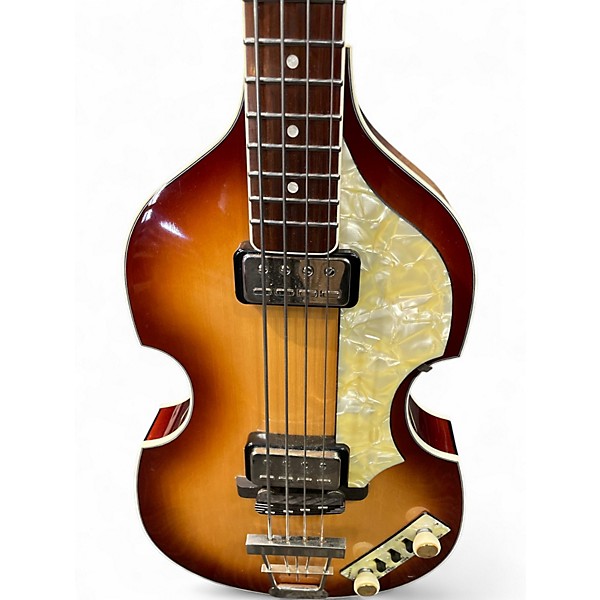 Used Hofner HCT500 2 Color Sunburst Electric Bass Guitar