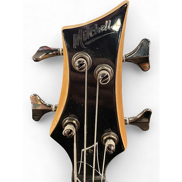 Used Mitchell MB200 Candy Apple Red Electric Bass Guitar