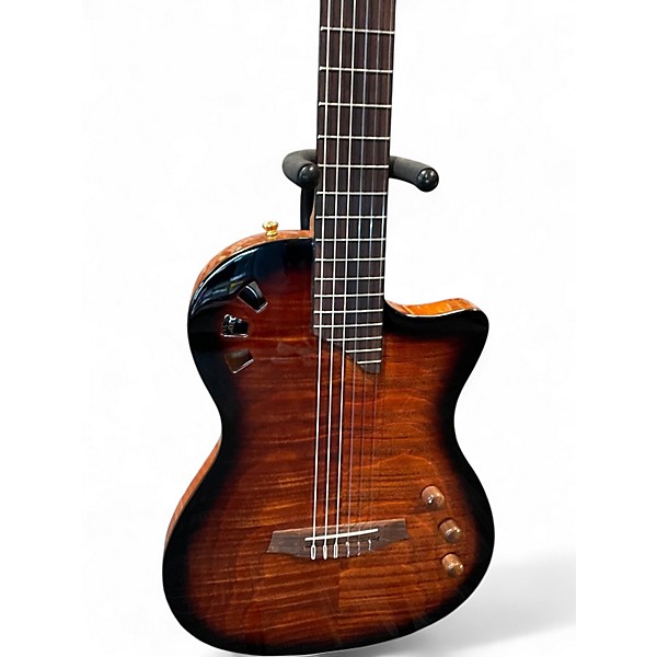 Used Cordoba Stage edge burst Classical Acoustic Electric Guitar