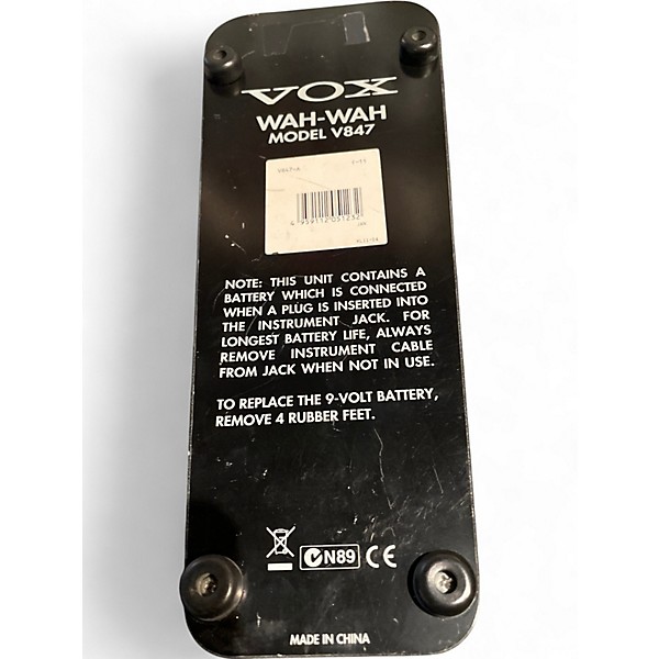 Used VOX V847A Reissue Wah Pedal Effect Pedal