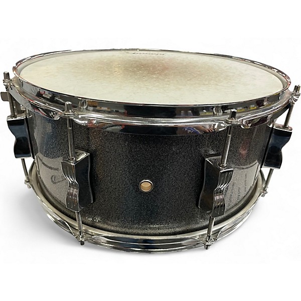 Used Ludwig 14in Backbeat Snare Silver Sparkle Drum