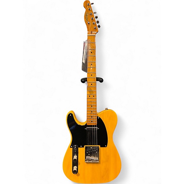 Used Squier AFFINITY TELECASTER LEFT HANDED Butterscotch Blonde Solid Body Electric Guitar