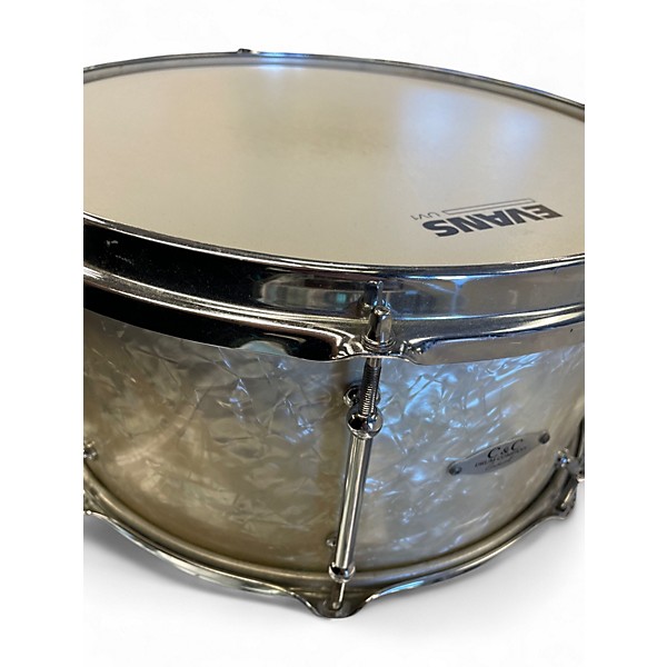 Used C&C Drum Company 14X6.5 MAPLE SNARE PEARL Drum