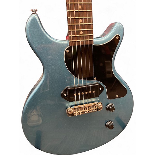 Used Harley Benton dc junior double cut Pelham Blue Solid Body Electric Guitar