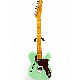 Used 2020 Fender American 60s Thinline Telecaster Surf Green Hollow Body Electric Guitar