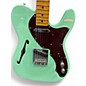 Used 2020 Fender American  60s Thinline Telecaster Surf Green Hollow Body Electric Guitar