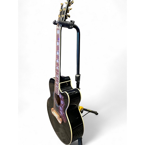 Used Epiphone J-200 EC Studio Black Acoustic Electric Guitar