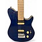 Used Sterling by Music Man S.U.B. Axis Flame Maple Top Blue Solid Body Electric Guitar