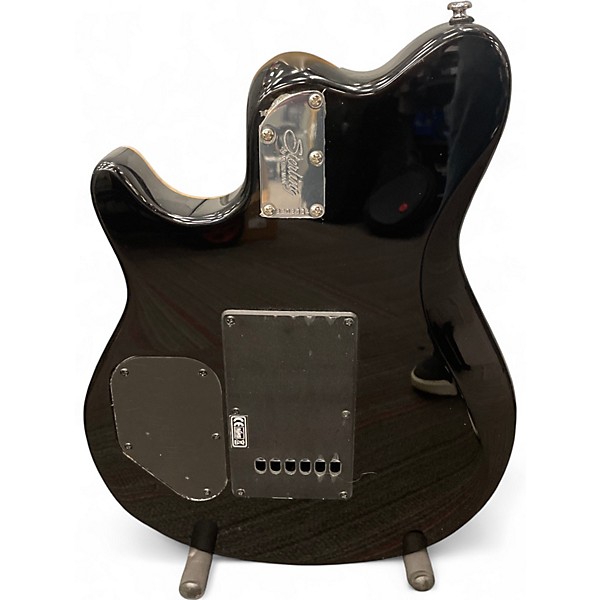 Used Sterling by Music Man S.U.B. Axis Flame Maple Top Blue Solid Body Electric Guitar