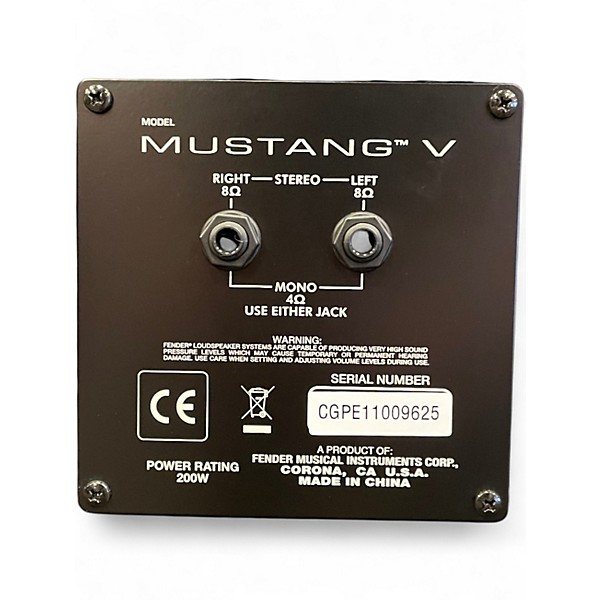 Used Fender Mustang V 4x12 Guitar Cabinet