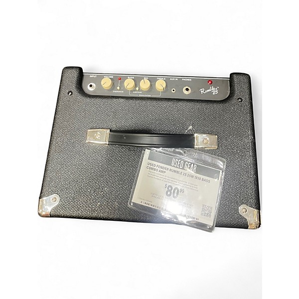 Used Fender Rumble 25 25W 1x10 Bass Combo Amp