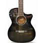 Used Guild OM-260CE Deluxe Trans Black Acoustic Electric Guitar