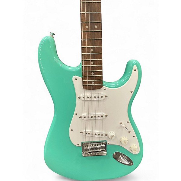 Used Squier Bullet Stratocaster Green Solid Body Electric Guitar
