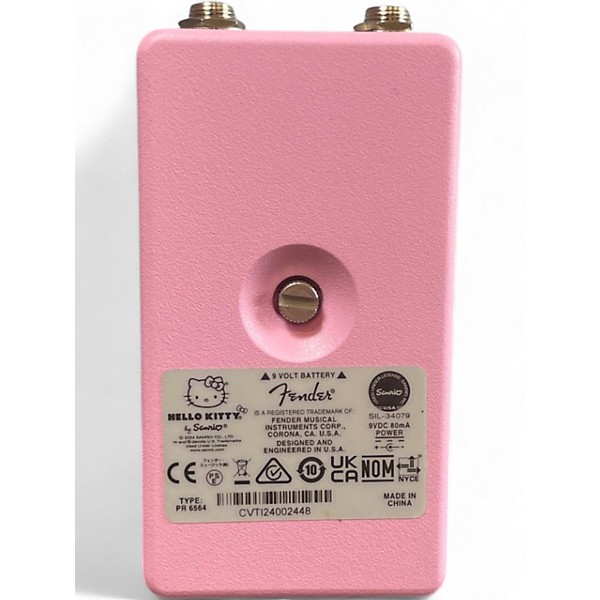 Used Fender Hello Kitty Fuzz Effect Pedal