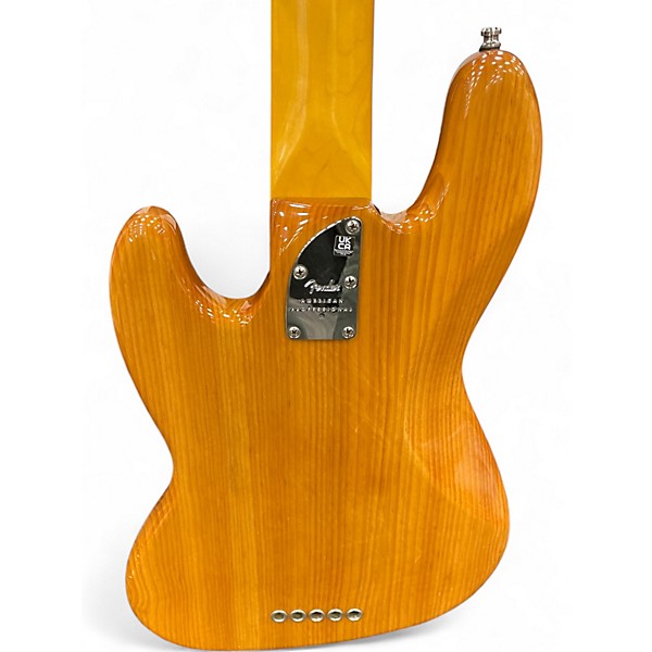 Used 2022 Fender American Professional II Jazz Bass NATURAL PINE Electric Bass Guitar