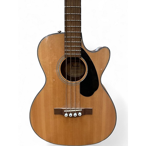 Used Fender CB 60 SCE Natural Acoustic Bass Guitar