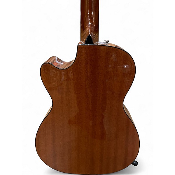 Used Fender CB 60 SCE Natural Acoustic Bass Guitar