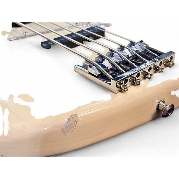 Used 2020s Atelier Z Guitar Works 5 STRING White Blonde Electric Bass Guitar