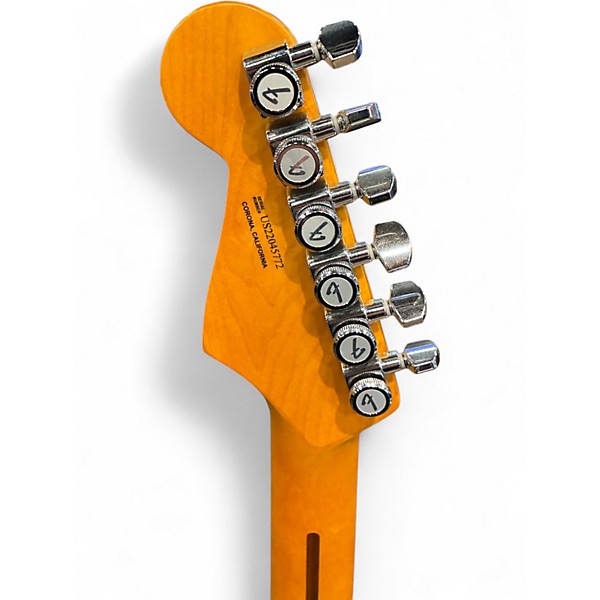 Used Fender American Ultra Luxe Stratocaster 2 Tone Sunburst Solid Body Electric Guitar