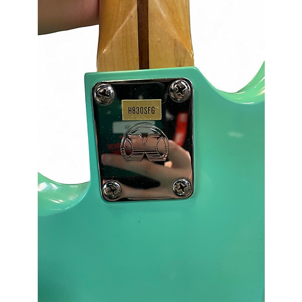 Vintage 1970s Hondo Deluxe Series 830 Seafoam Green Electric Bass Guitar