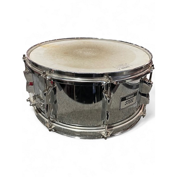 Used Yamaha 14in SD-246 STEEL SNARE Chrome Drum